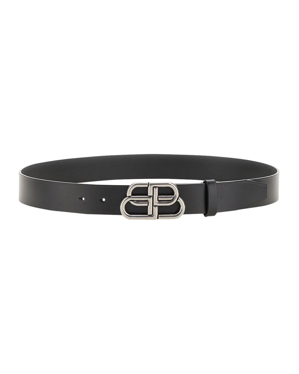 Balenciaga Black High Belt "Bb" for men