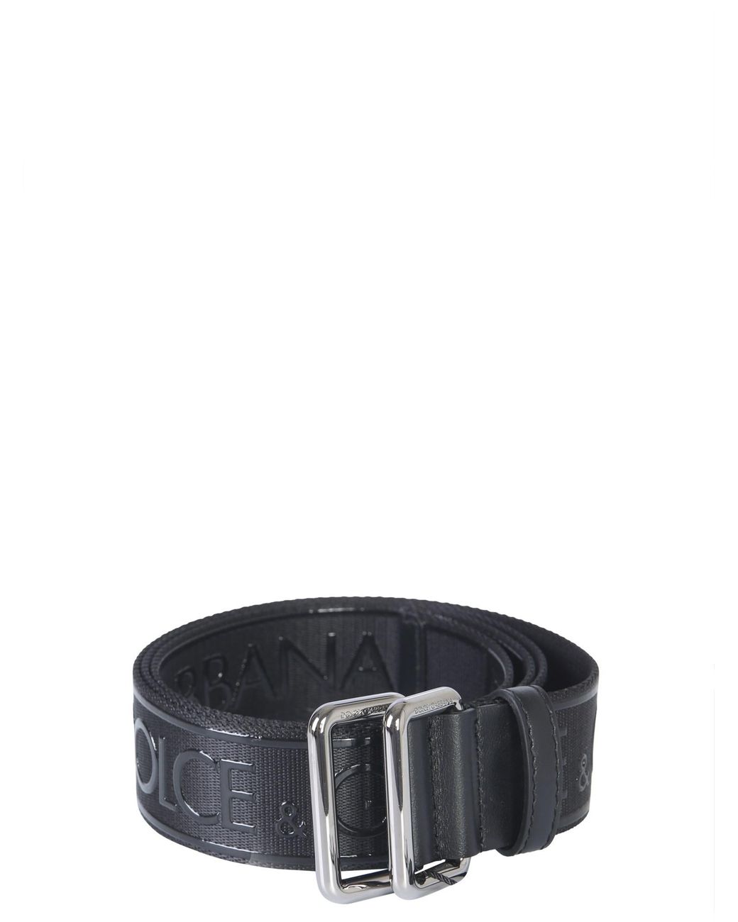 Dolce & Gabbana Tape Belt With Relief Logo in Black for Men - Save 49% ...