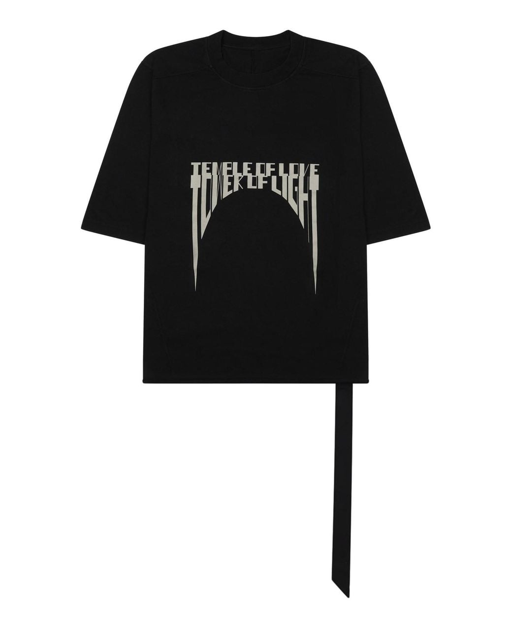 Rick Owens Black T-Shirt "Walrus" for men