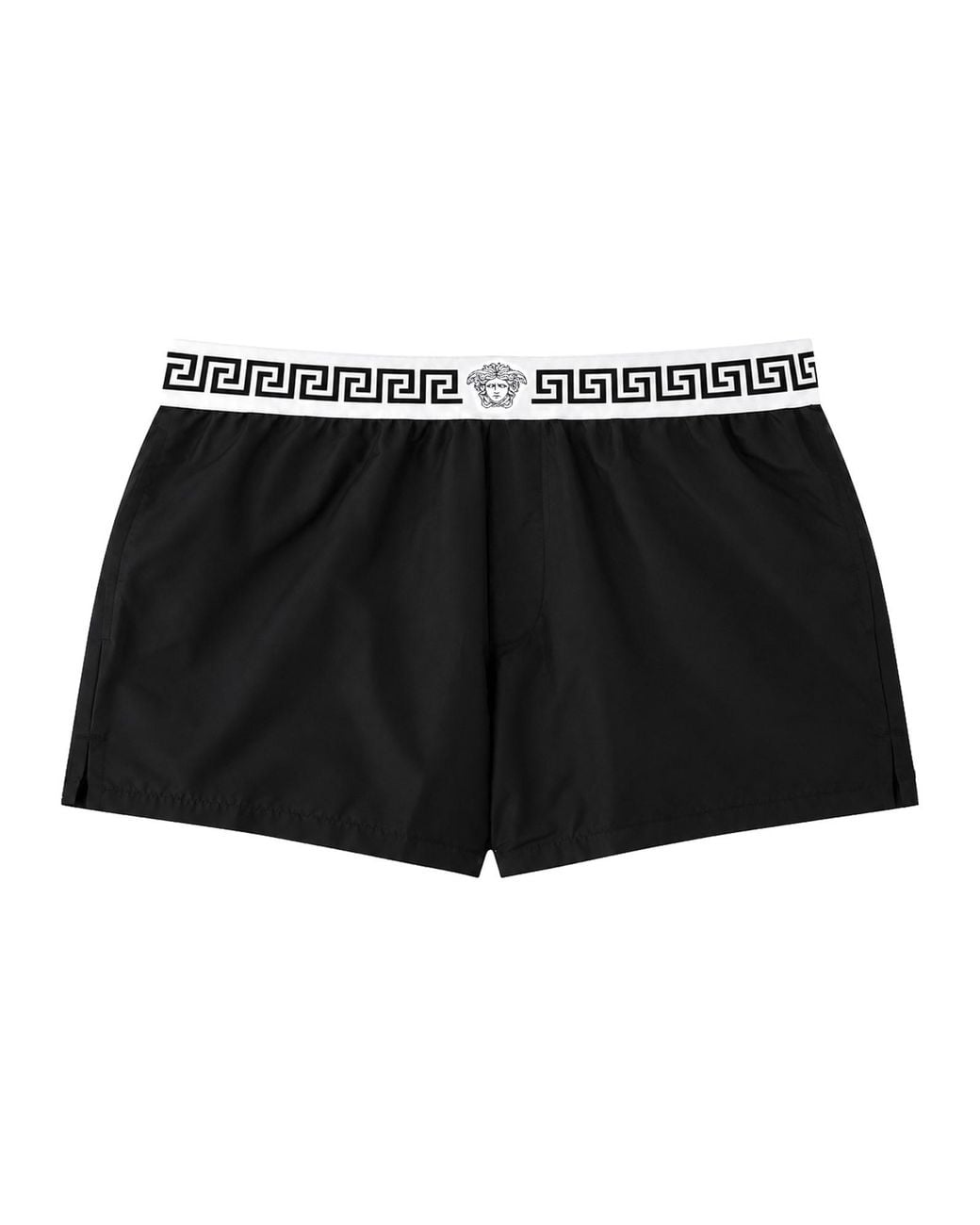 Versace Black Costume Da Bagno Con Greca for men