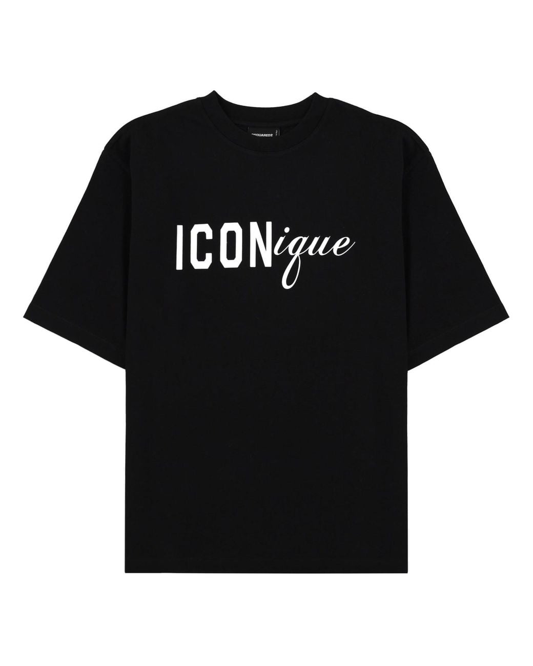 DSquared² Black T-Shirt "Iconique" for men