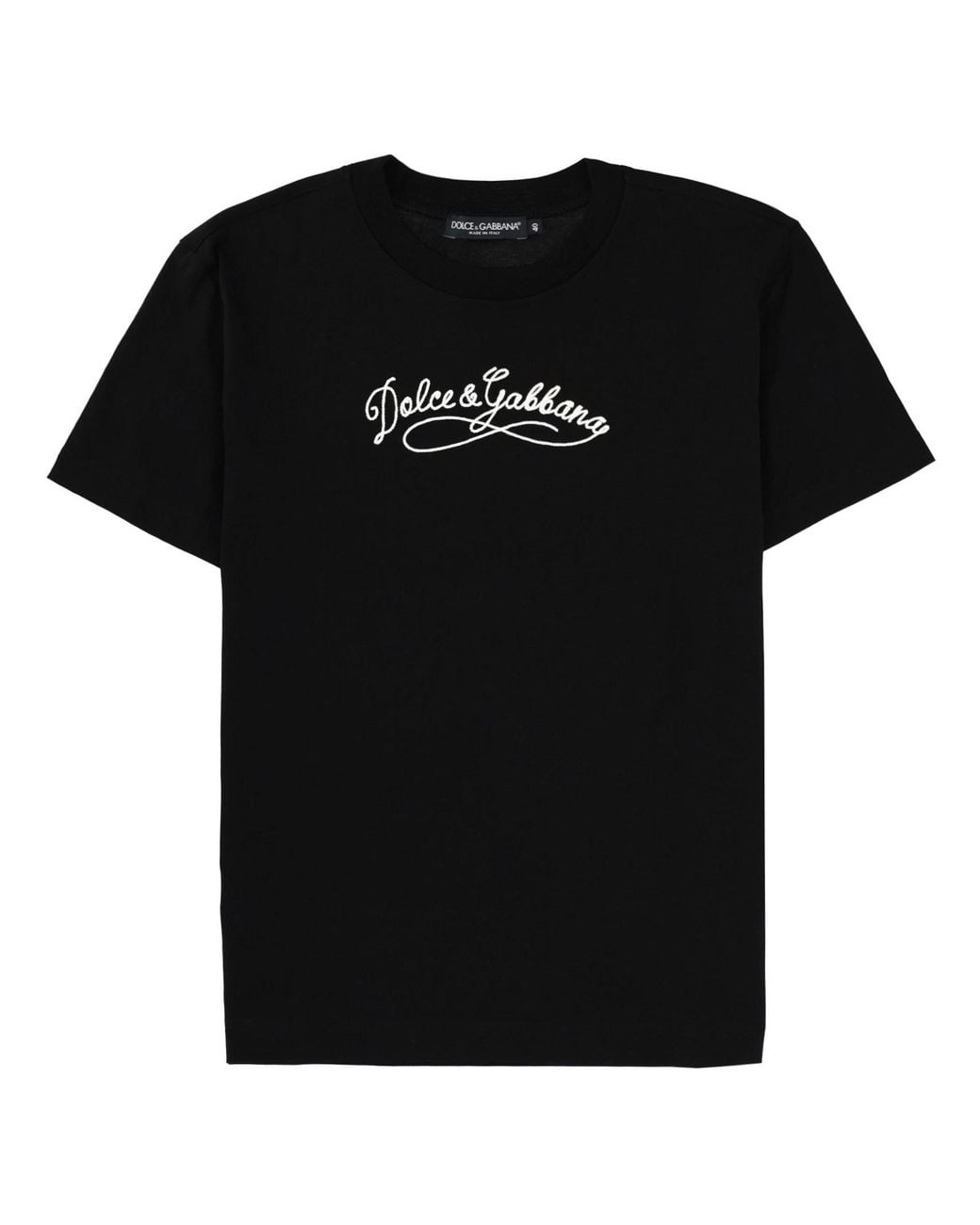 Dolce & Gabbana Black Dolce & Gabbana Logo Cotton T-Shirt