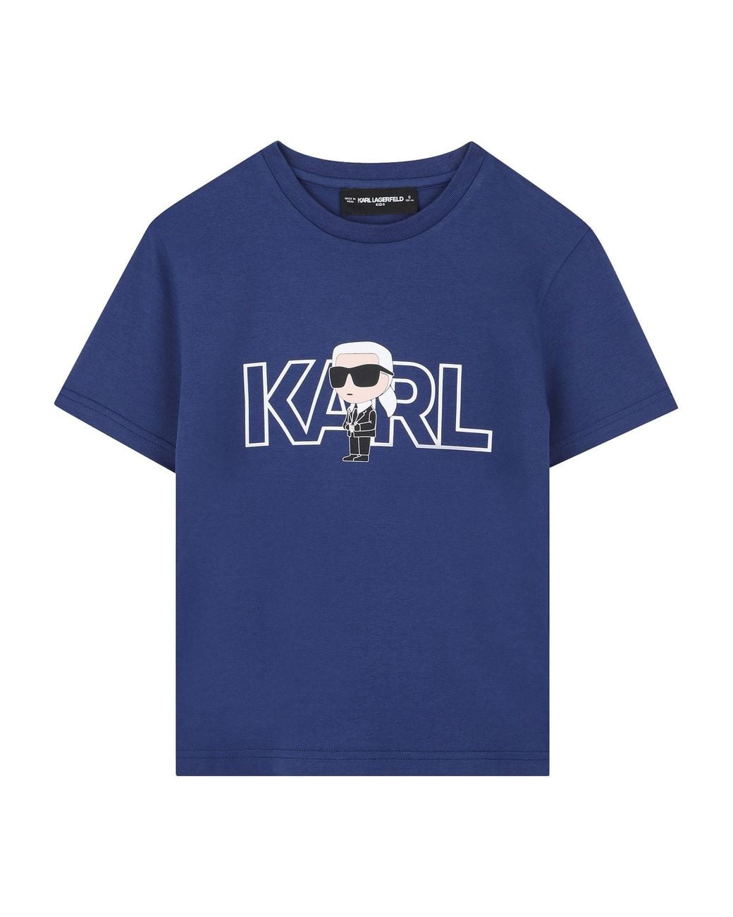 Karl Lagerfeld Blue T-Shirt With Logo