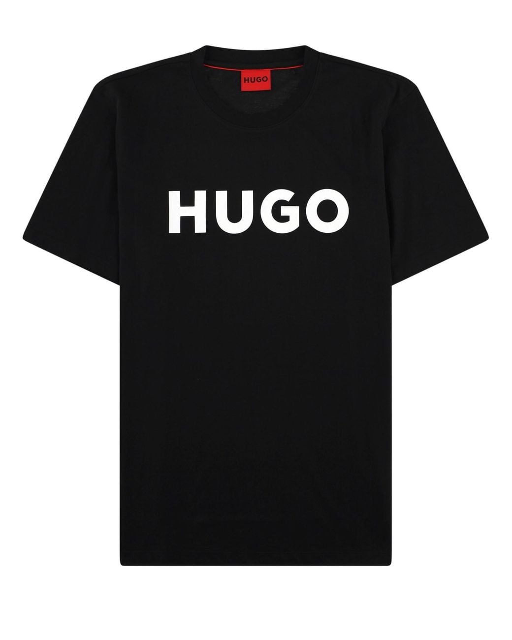 HUGO Black T-Shirt Con Logo for men