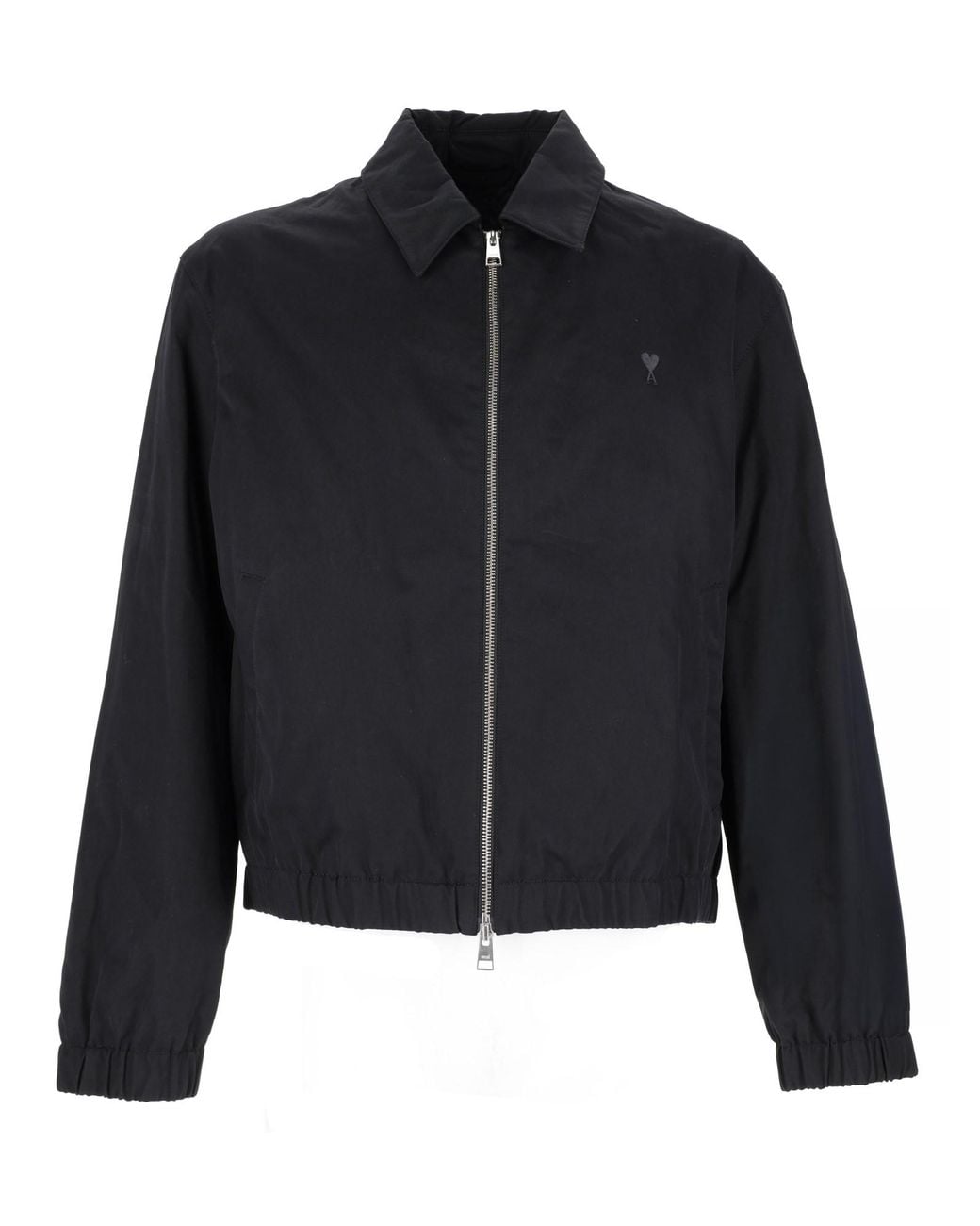 AMI Black Giacca Con Zip for men
