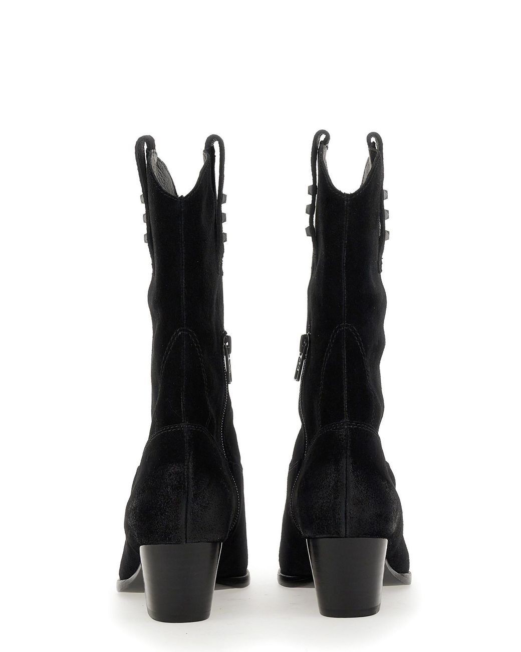 STIVALE HOOPER IN SUEDE di Ash in Black