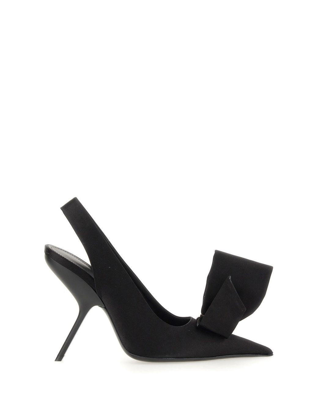 Ferragamo Black Asymmetrical Bow Sandal
