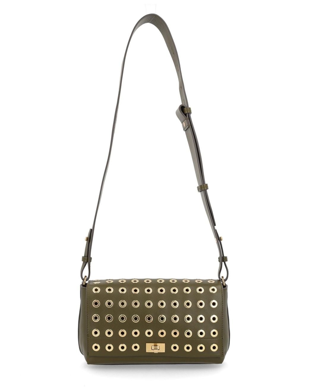 Anya Hindmarch Green Cowhide Crossbody Bag