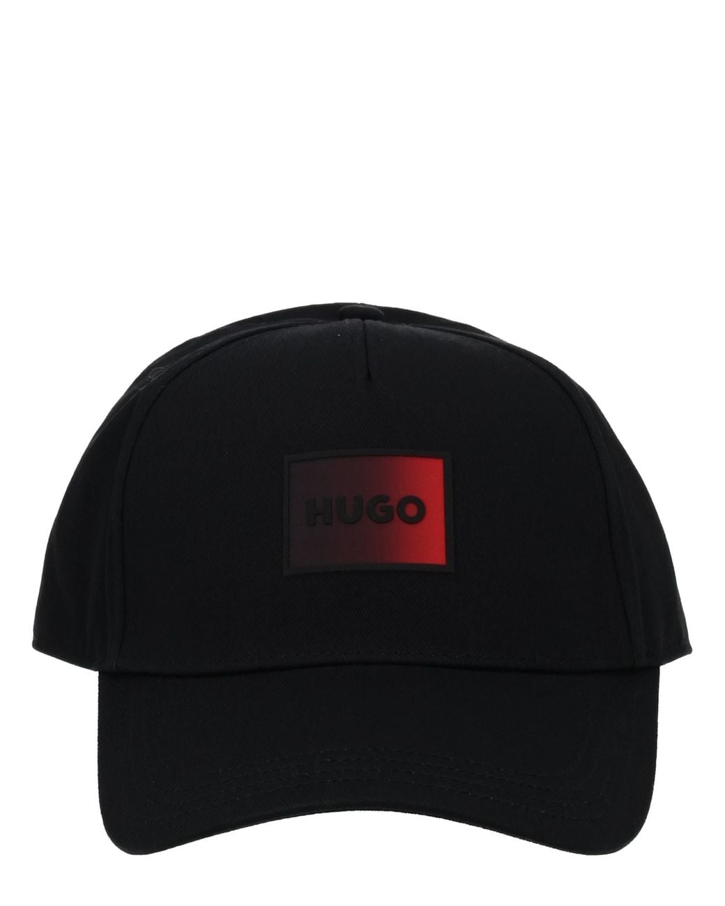 HUGO Black Baseball Hat With Logo for men