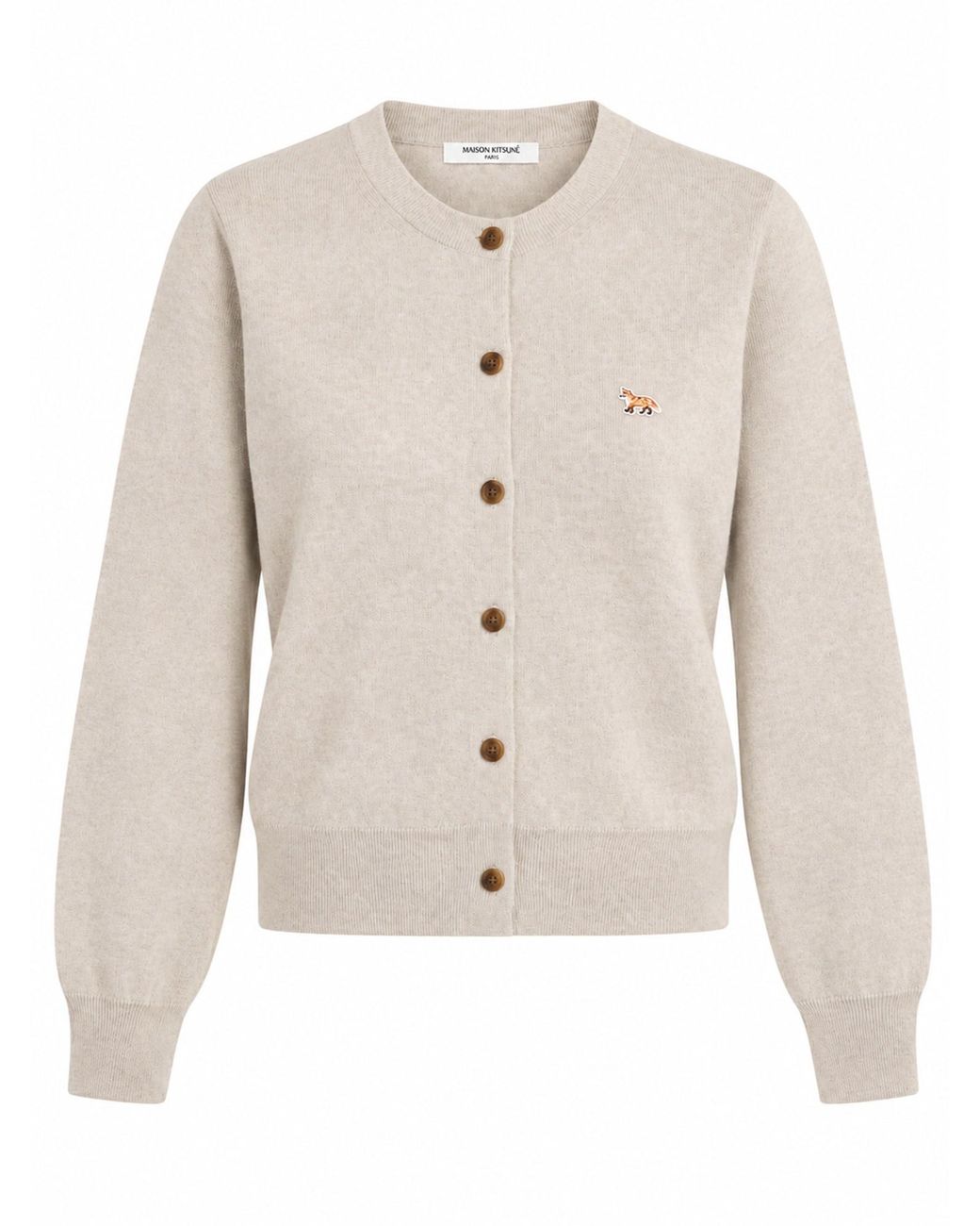 Maison Kitsuné White Merino Wool Monoset Sweater Set