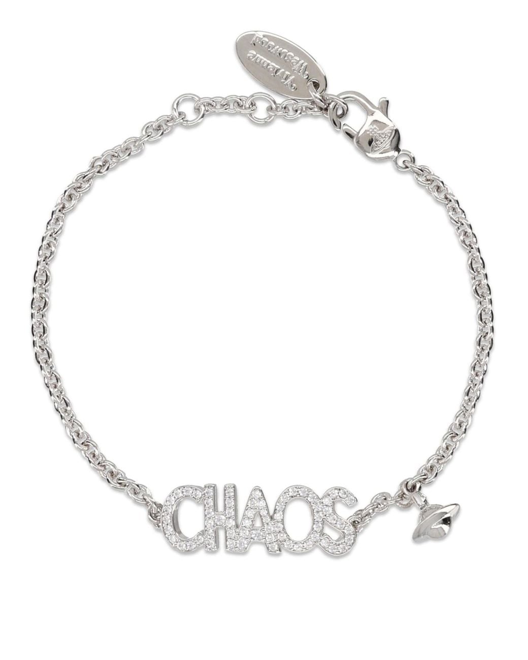 Vivienne Westwood White Bracciale "Chaos"