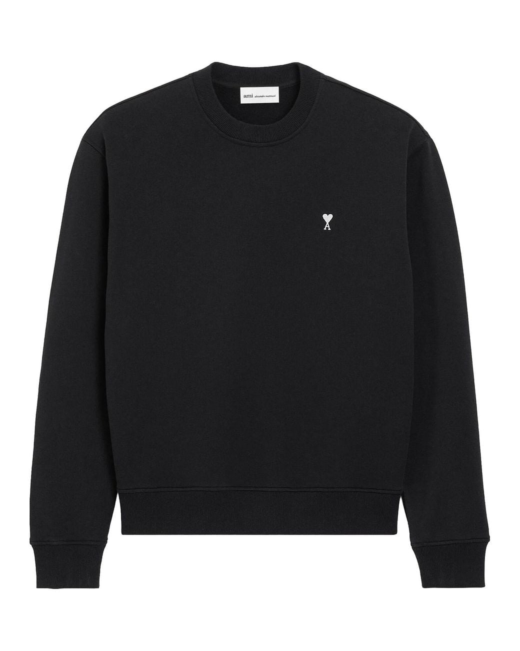 AMI Black Sweatshirt With Logo for men
