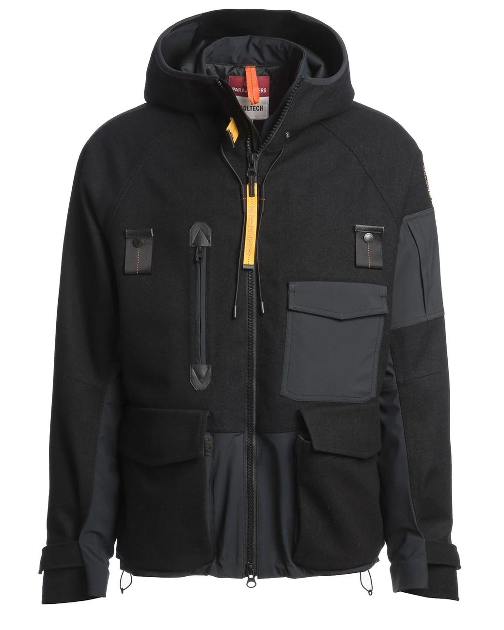 Parajumpers Black Amak Ski Jacket Polyester Trench & Raincoats for men