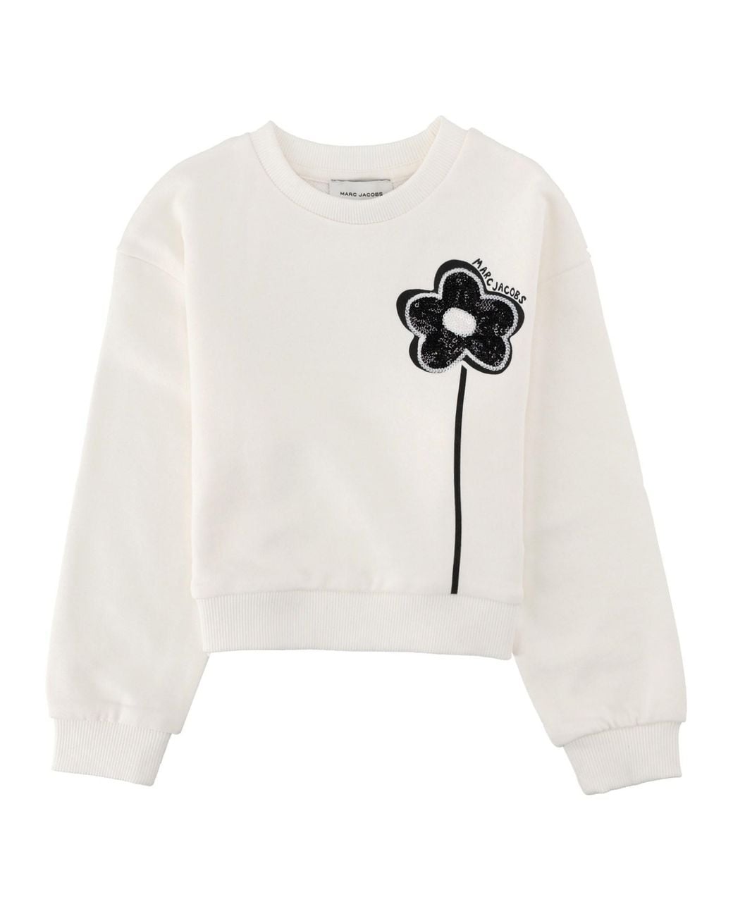 Marc Jacobs White Felpa Con Stampa Fiore