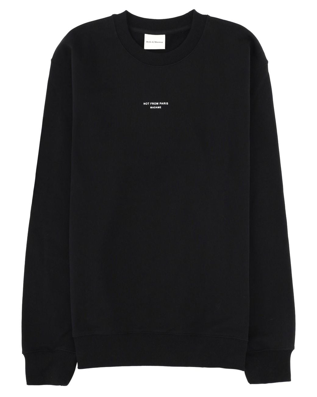 Drole de Monsieur Black Felpa "Slogan" for men