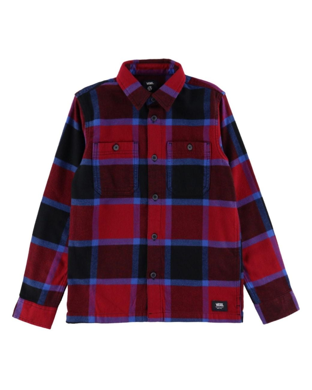 Vans Red Flannel Shirt With Logo