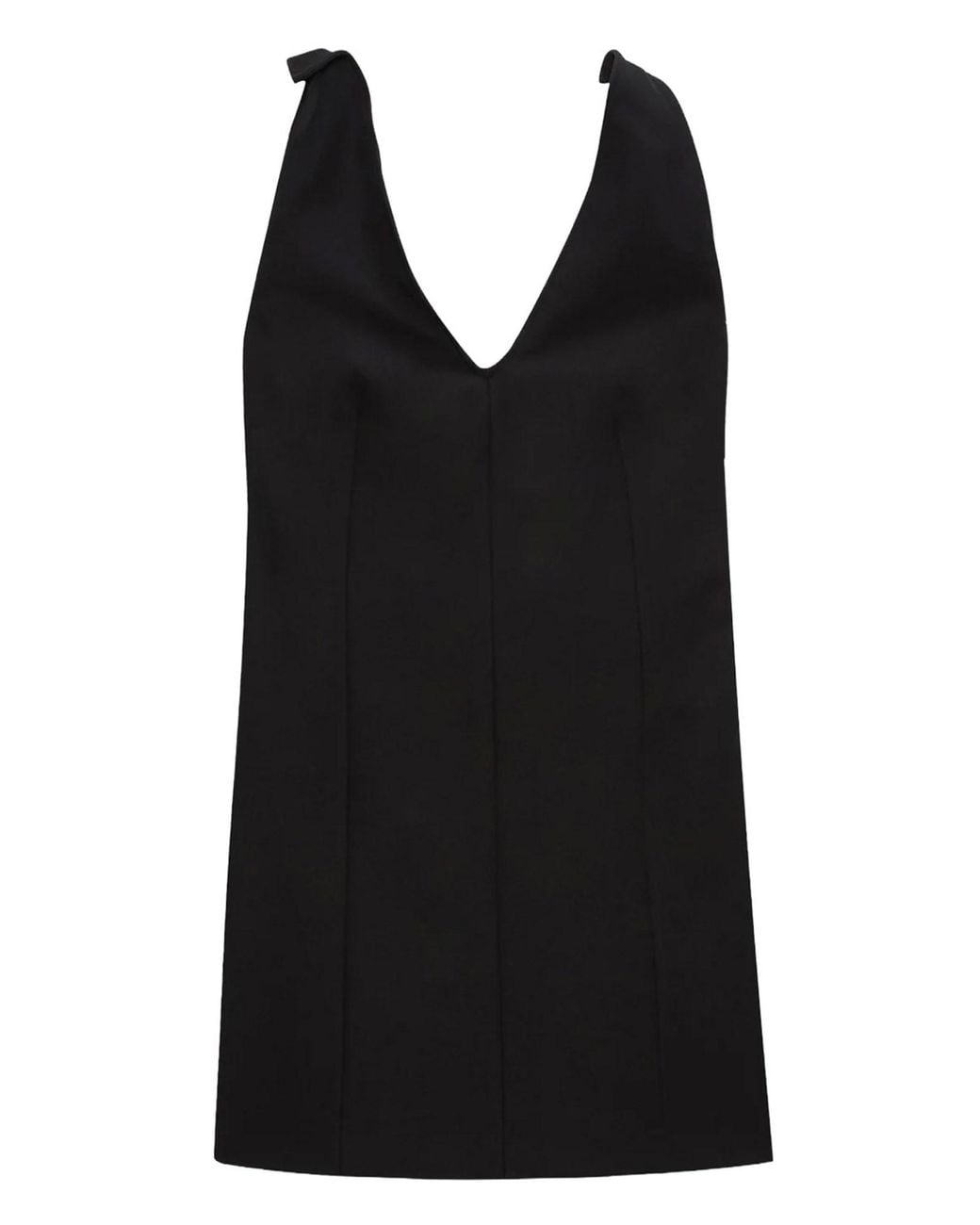 MSGM Black Mini Corset Dress Polyester