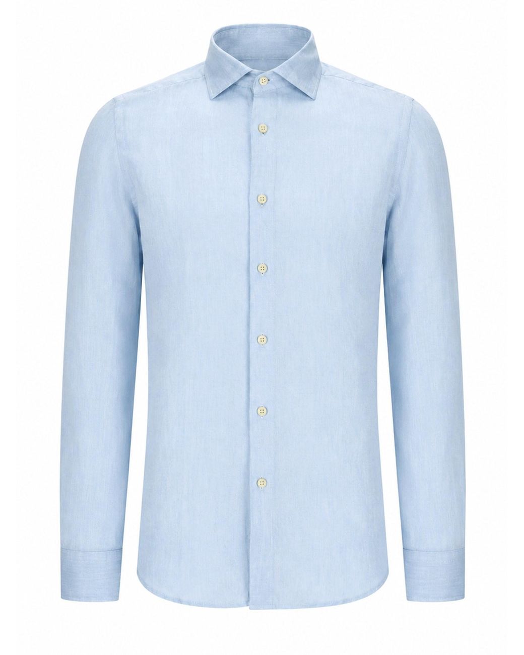120% Lino Blue Camicia for men