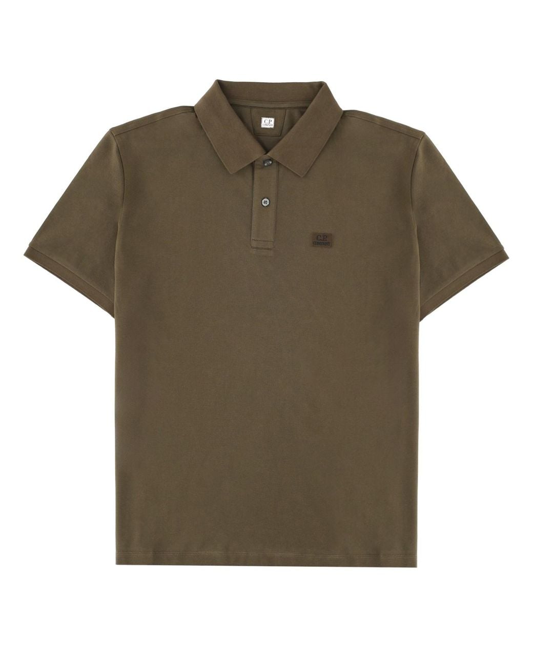 C P Company Green Polo With Logo for men