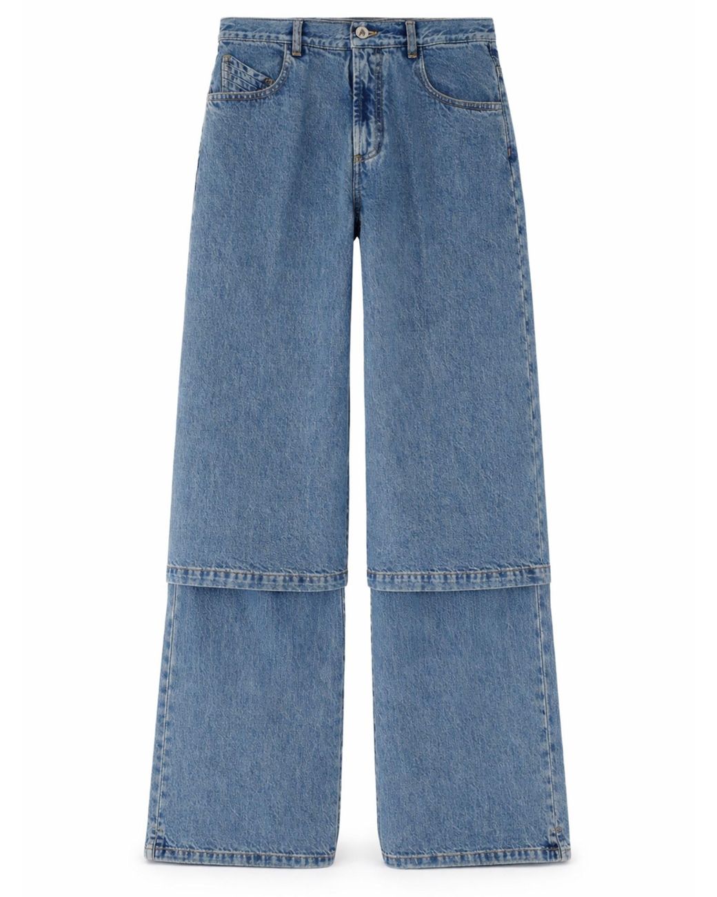 The Attico Blue Long Pant For