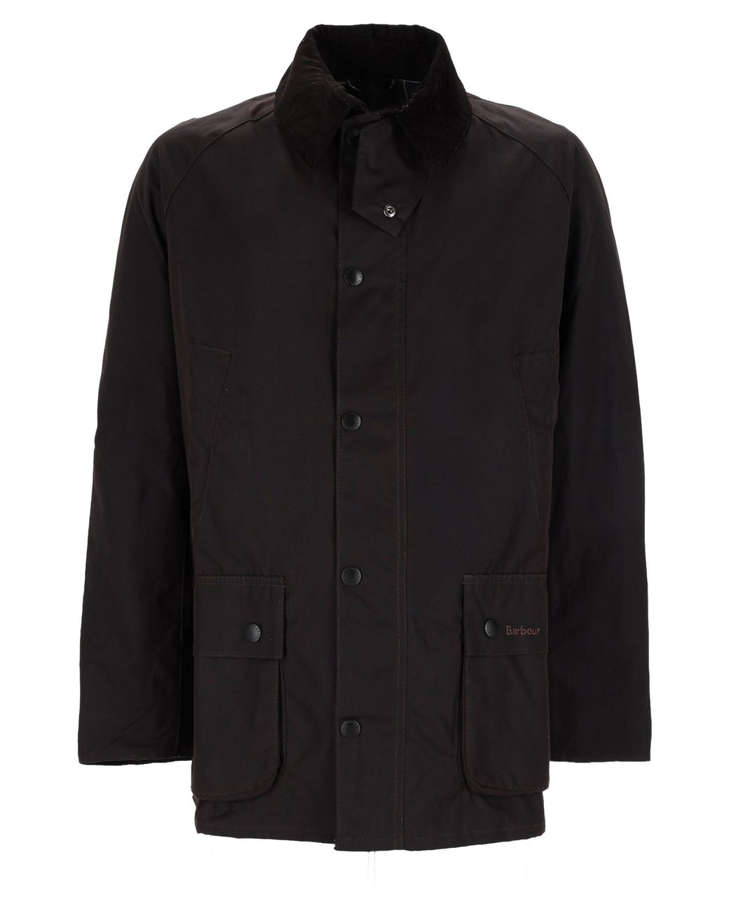 Barbour Black Giacca Cerata "Ashby" for men