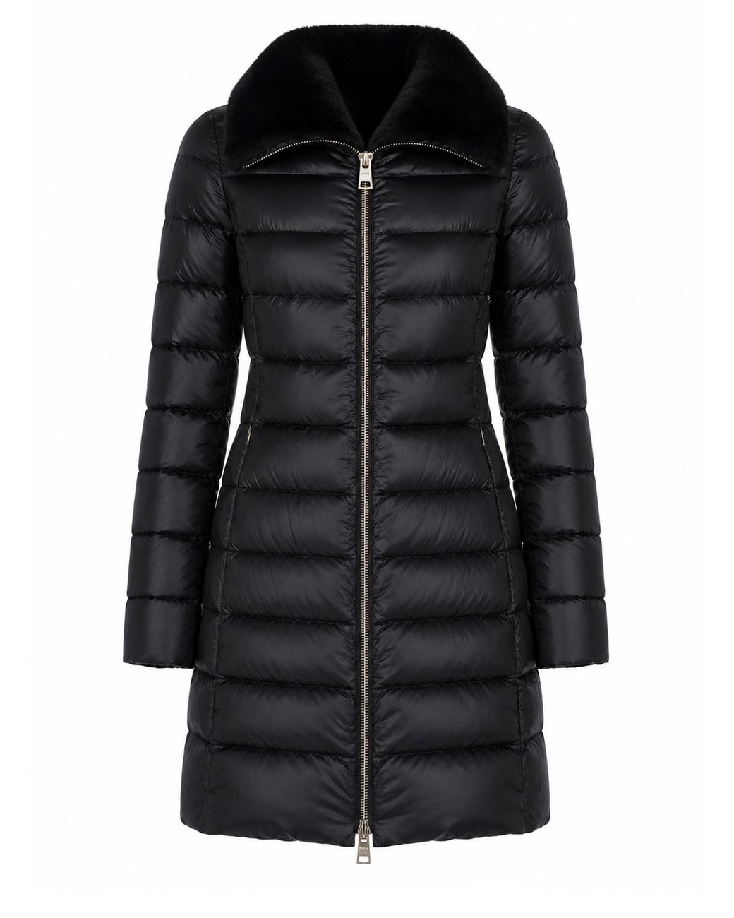 Herno Black Piumino Lungo Trapuntato