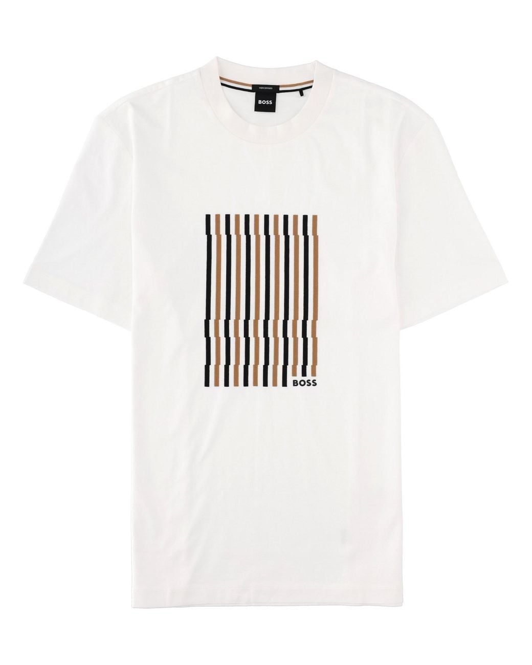 Boss White T-Shirt "C-Thompson" Con Logo for men