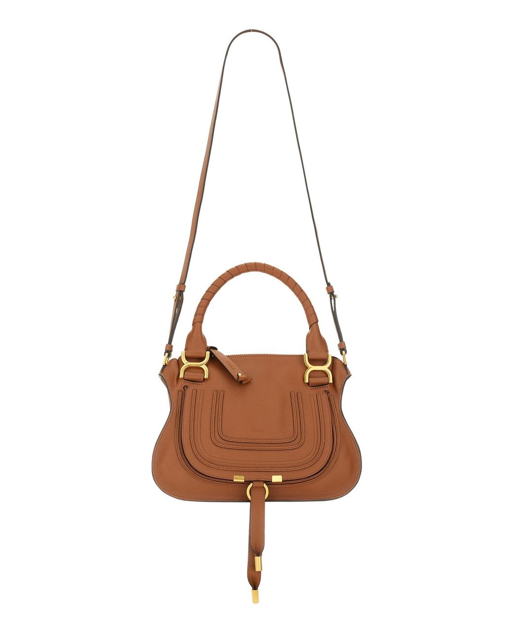 Borsa "Marcie" Small di Chloé in Brown