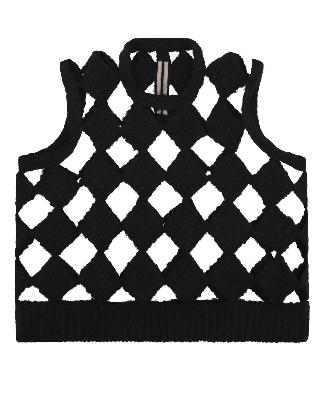 Rick Owens Black Tank Top "Sarutanya" for men