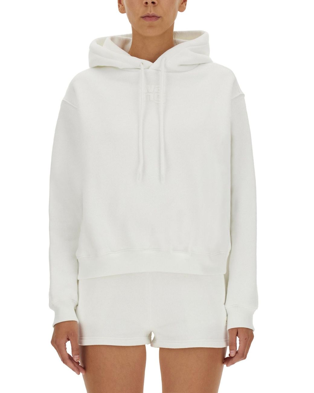 T By Alexander Wang White Essential Sweatshirt