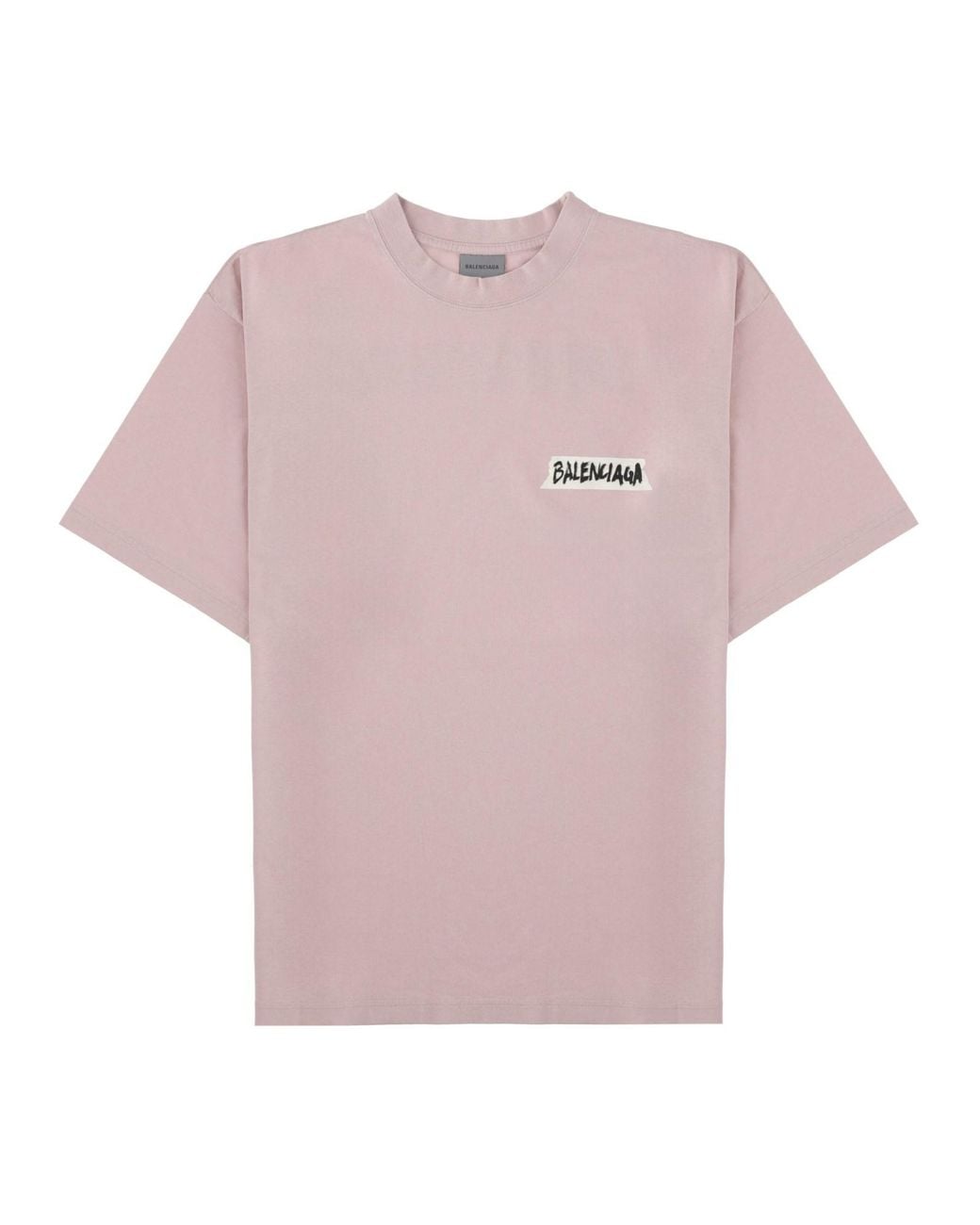 Balenciaga Pink T-Shirt "Masking Tape"