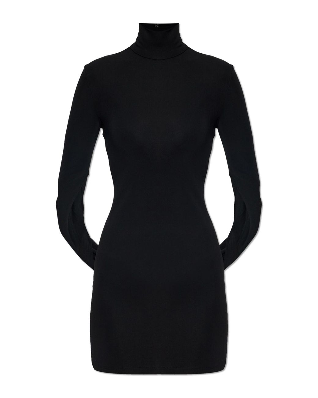 Alexander Wang Black Mini Draped Dress