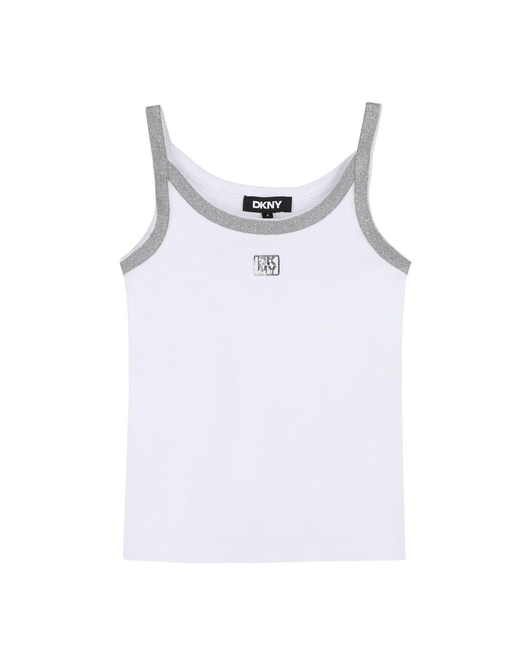 DKNY White Canotta Con Logo