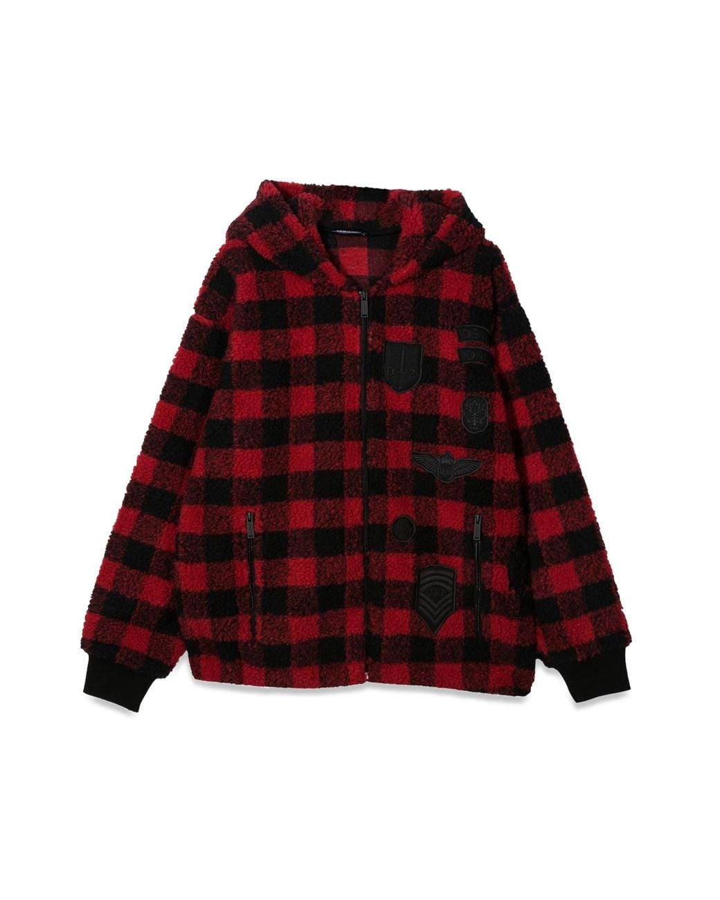 DSquared² Red Plaid Hoodie