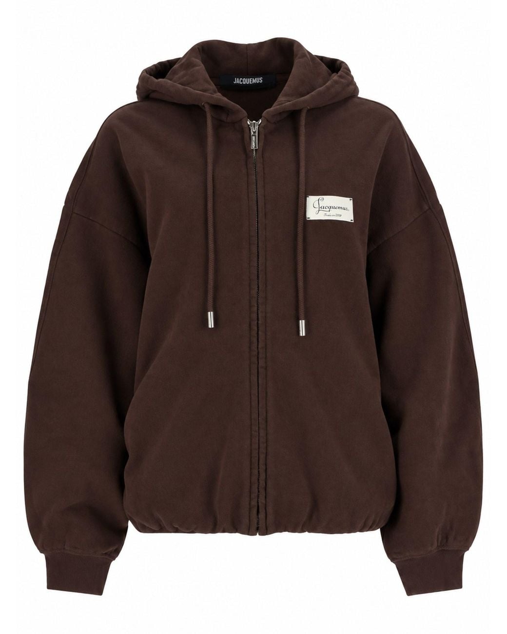 Jacquemus Brown Felpa "Corso" Con Cappuccio E Zip