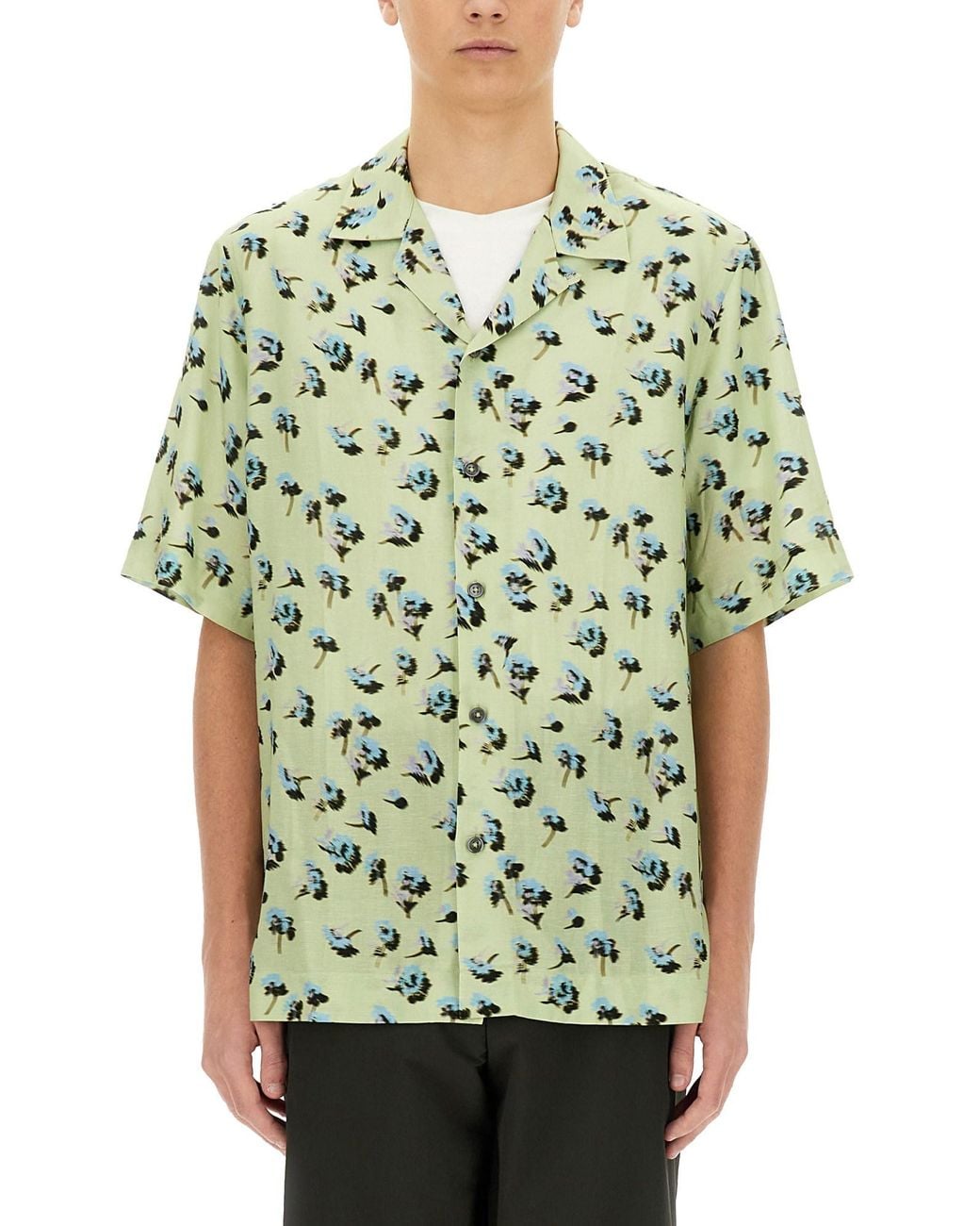 Paul Smith Green Bowling Shirt for men