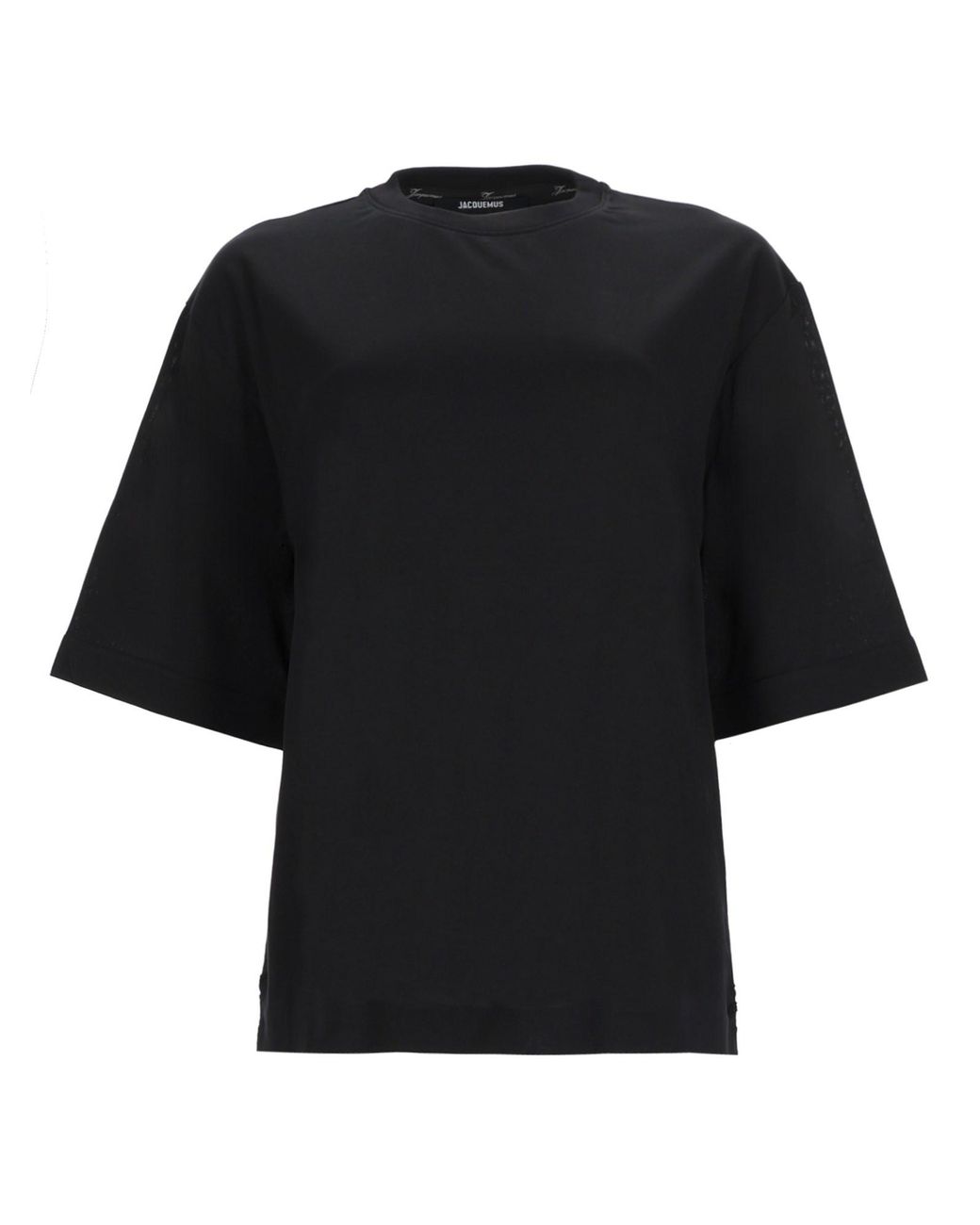 Jacquemus Black T-Shirt Ventadou Paper Polyester T-Shirts