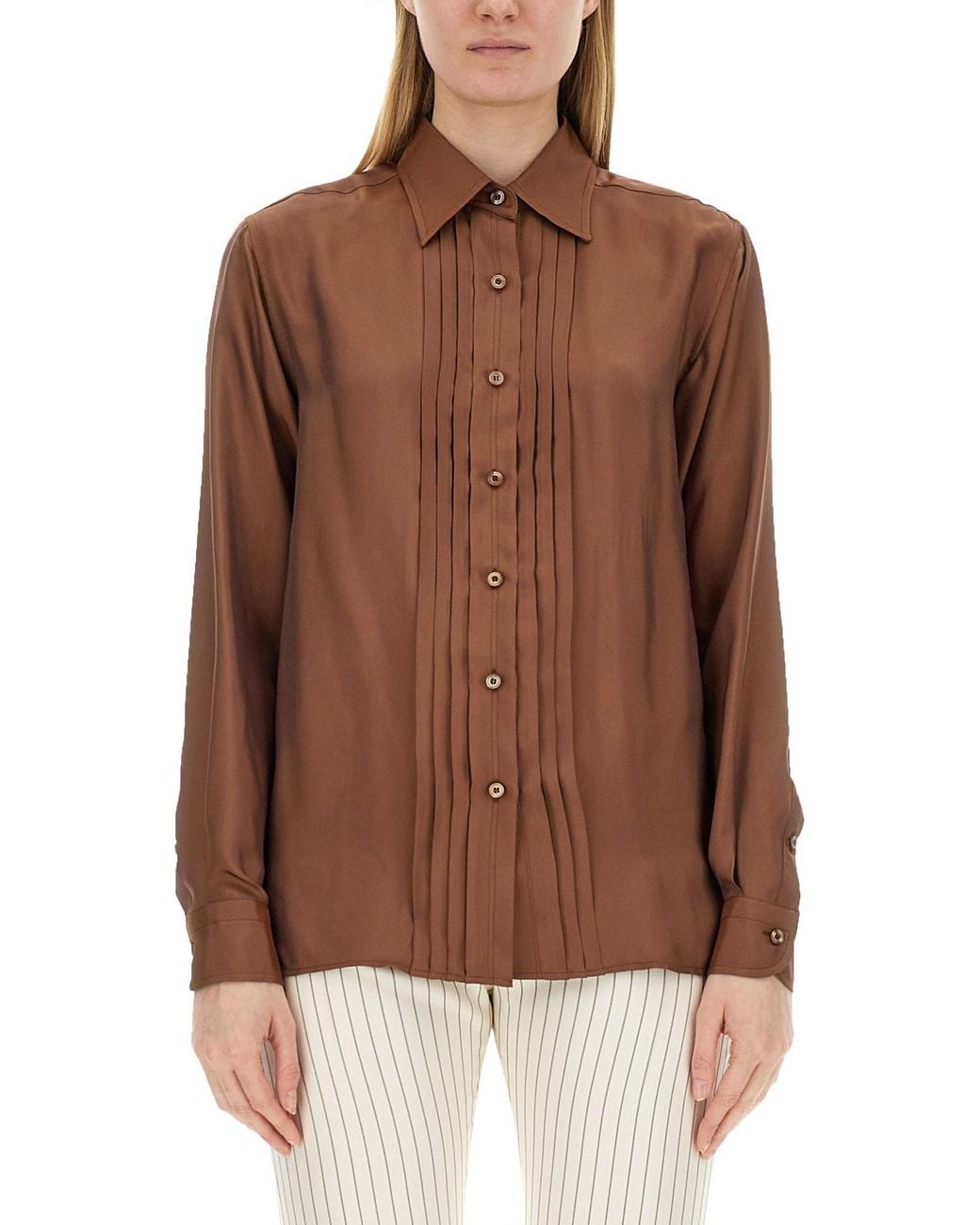 Tom Ford Brown Twill Shirt