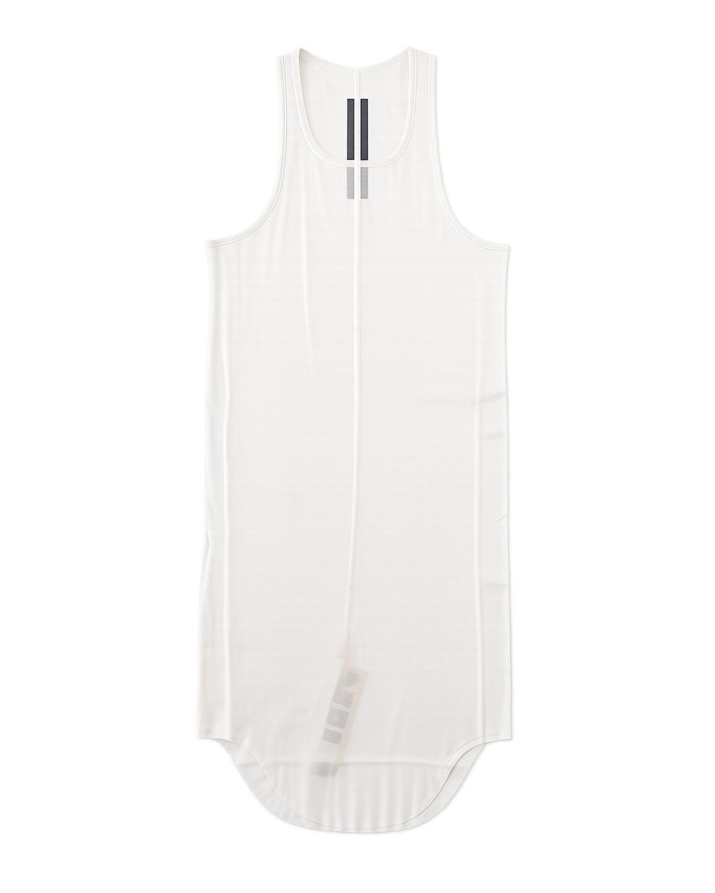 Rick Owens White Tank Top "Basic Rib Tank" for men