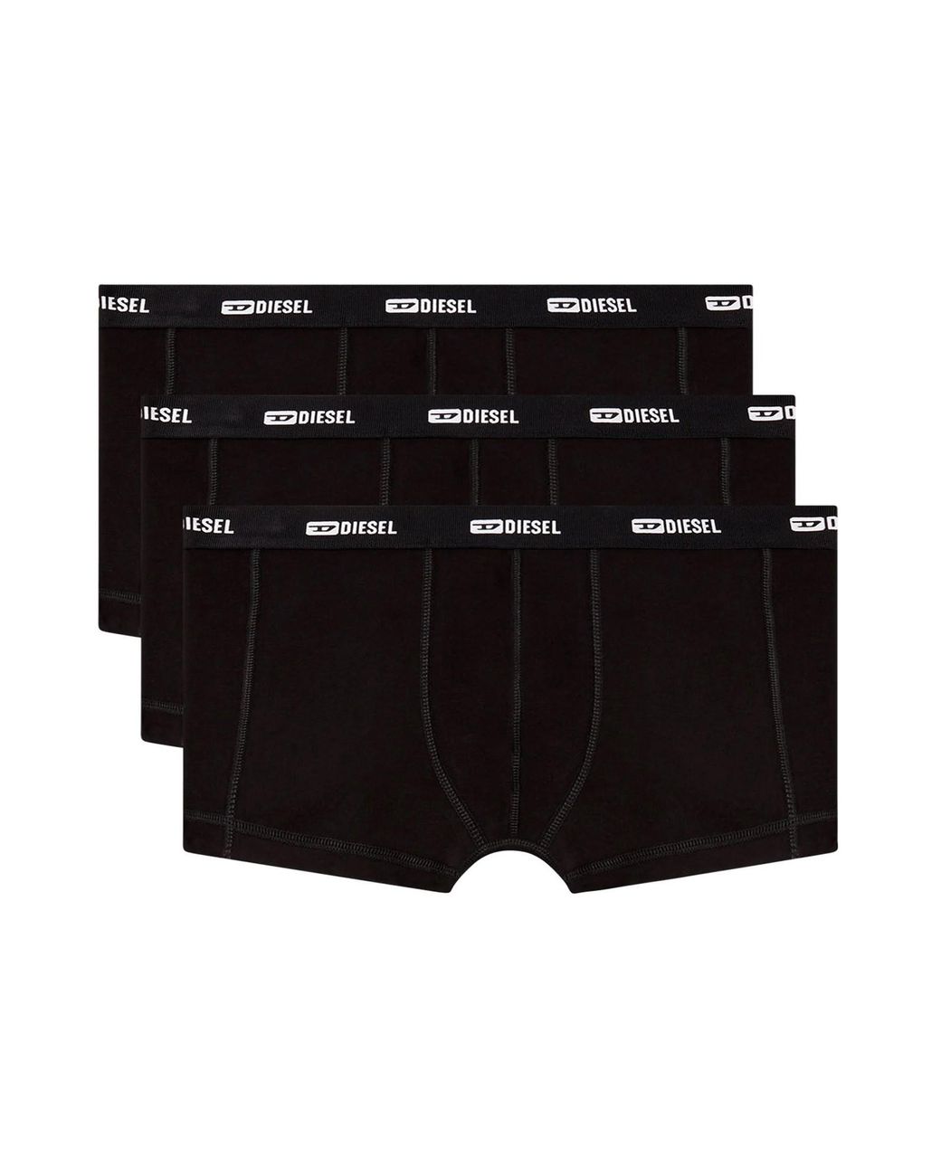 DIESEL Black 3Pack Boxer Con Logo for men