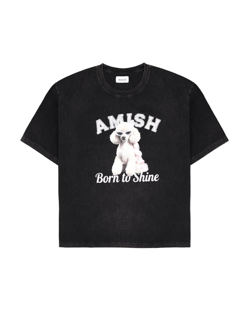 AMISH Black T-Shirt "Born To Shine"