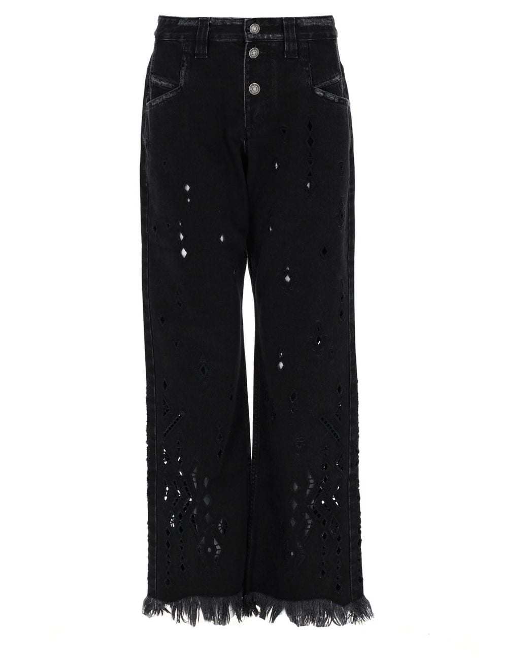 Isabel Marant Black Pantalone Ampio "Amia"