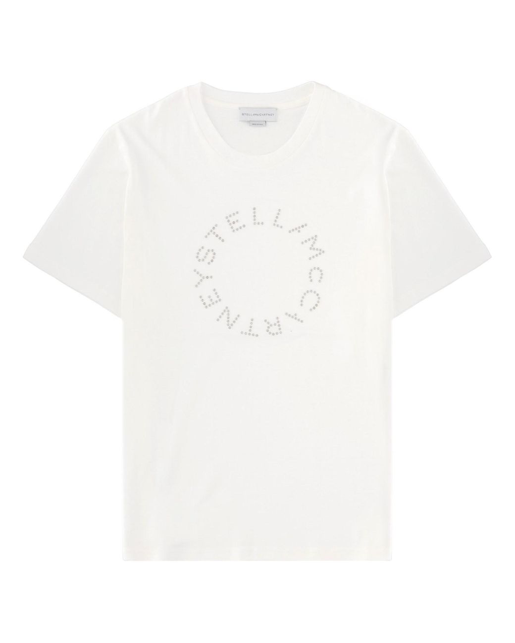 Stella McCartney White Logo T-Shirt Cotton T-Shirts