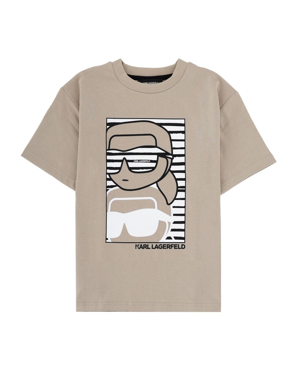 Karl Lagerfeld Gray Mini Stylish Tee Shirt For Boys