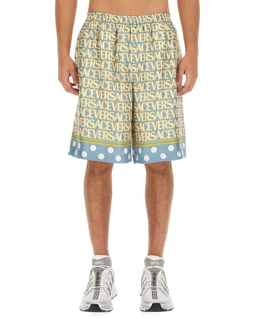 Versace Green Baroque Shorts 660 for men