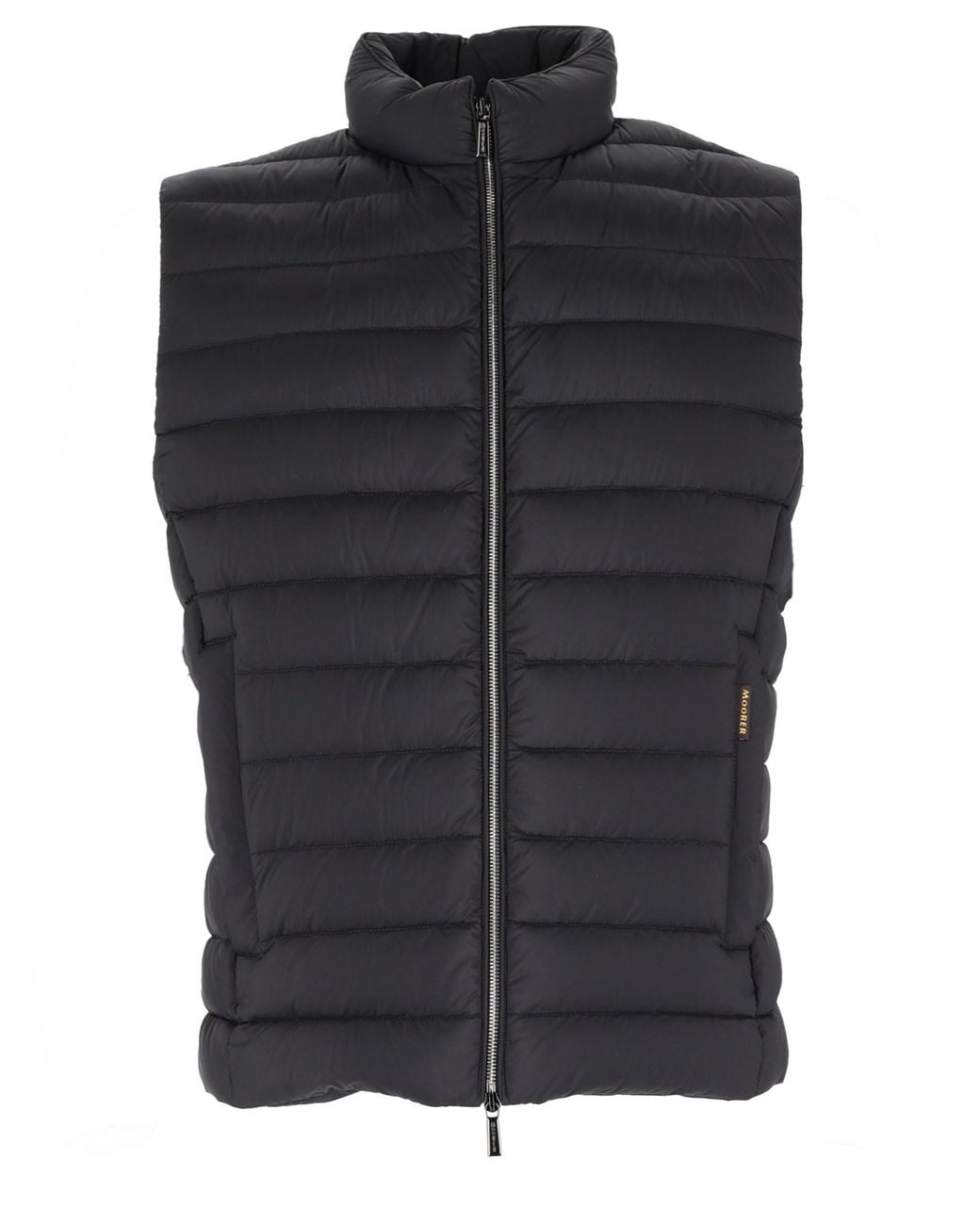Moorer Black Gilet Trapuntato "Calaf-S3" for men