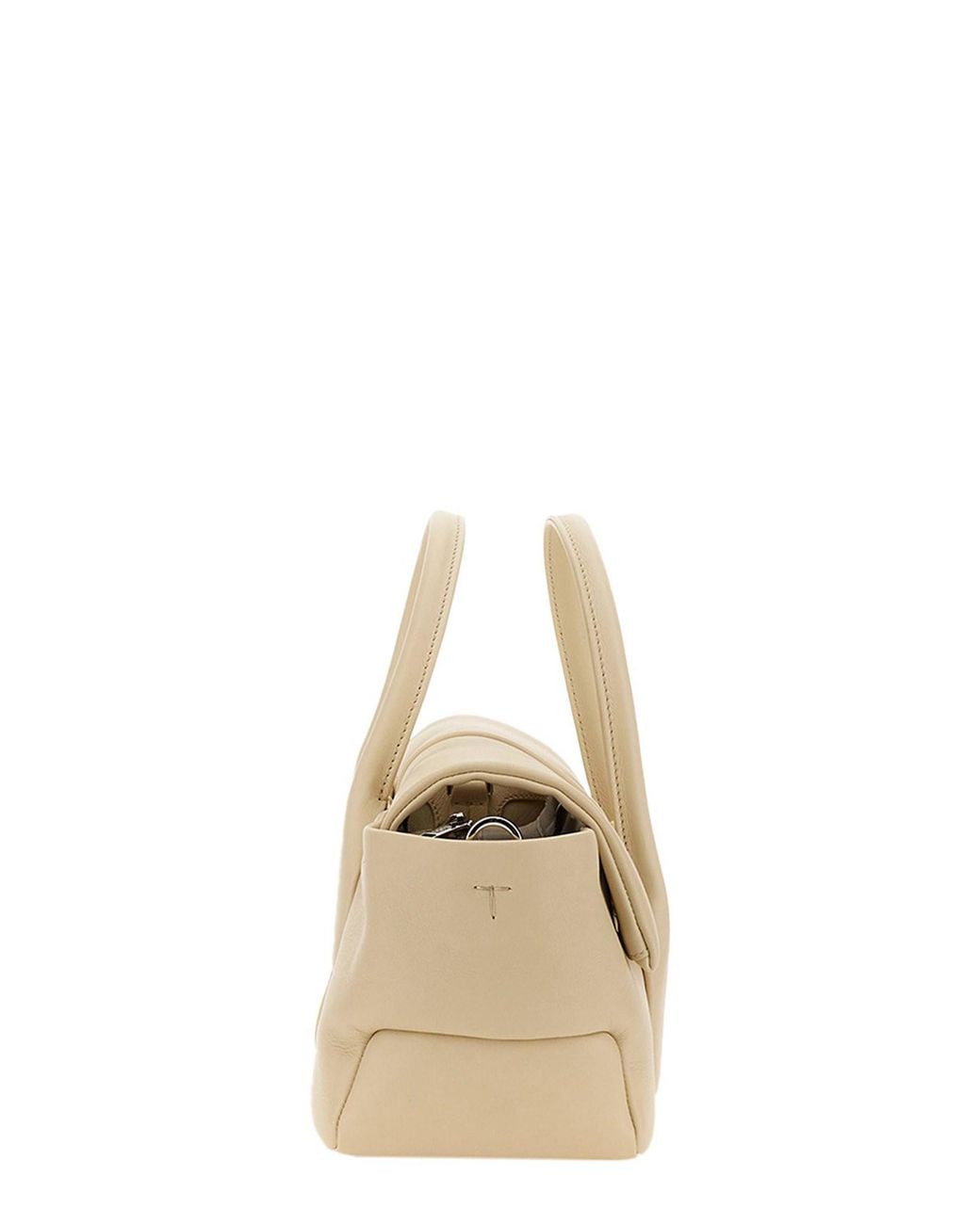Reverse Ew Flap Small "Di Bag" Bag-Donna di Tod's in Natural