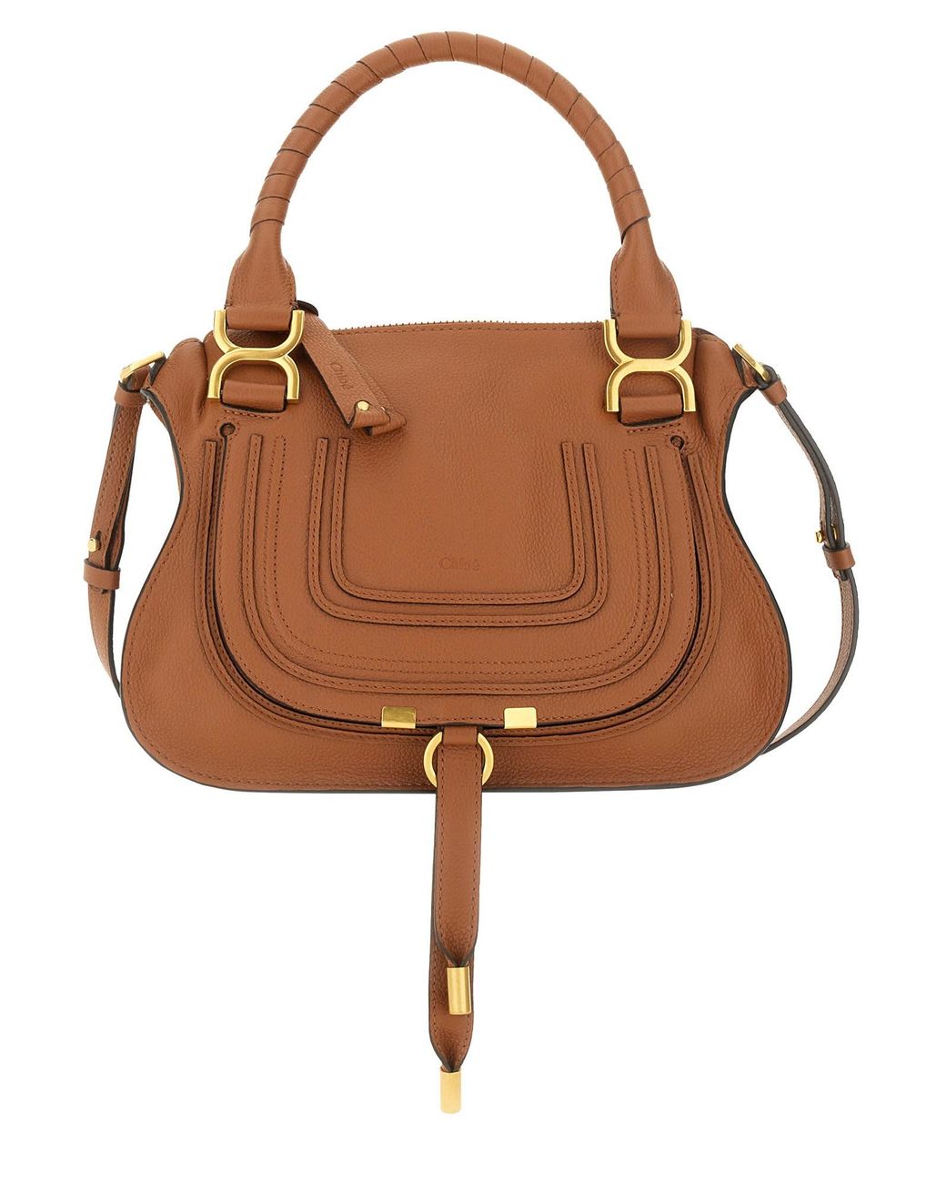 Borsa "Marcie" Small di Chloé in Brown