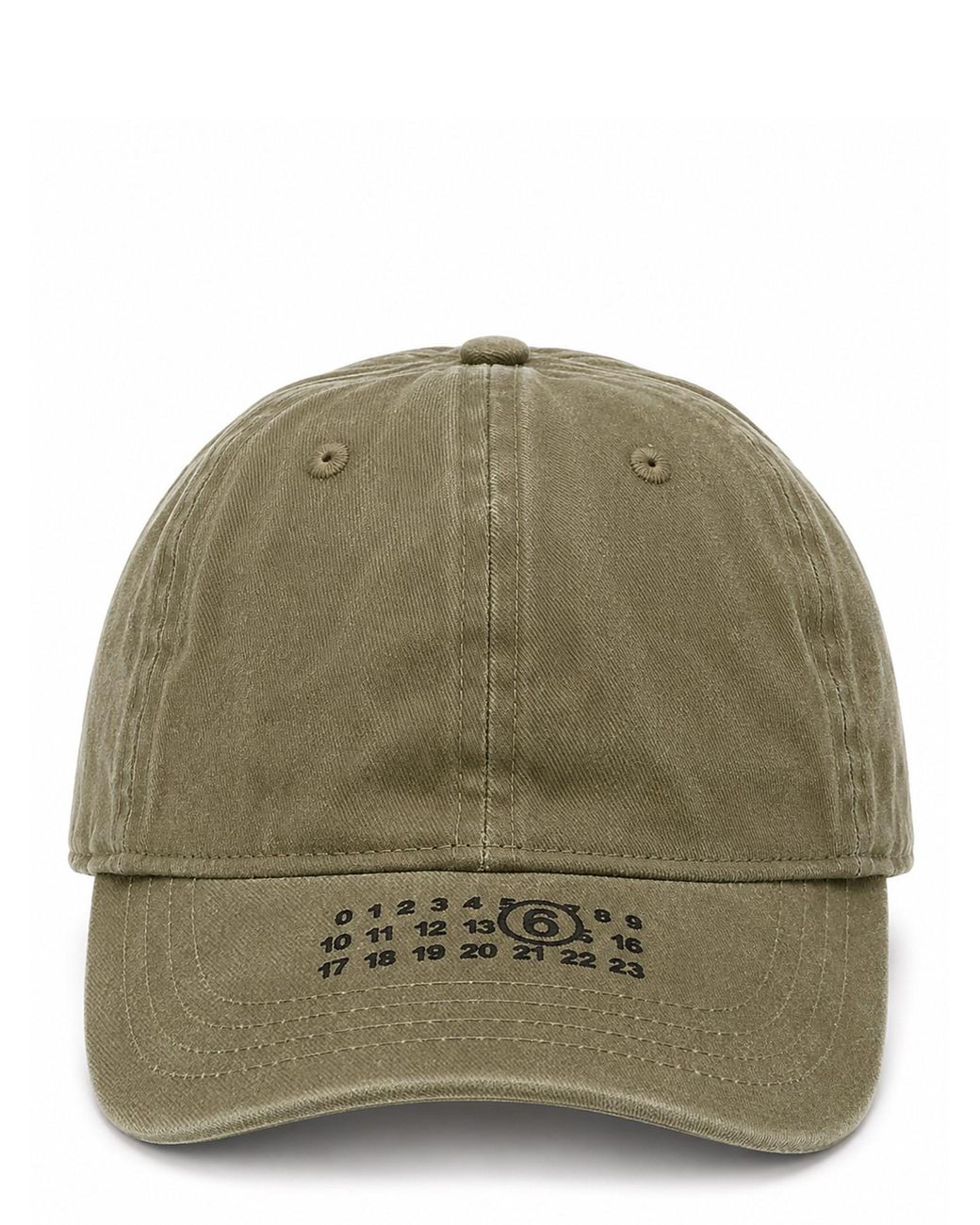 MM6 by Maison Margiela Green Cappello Da Baseball Con Logo for men