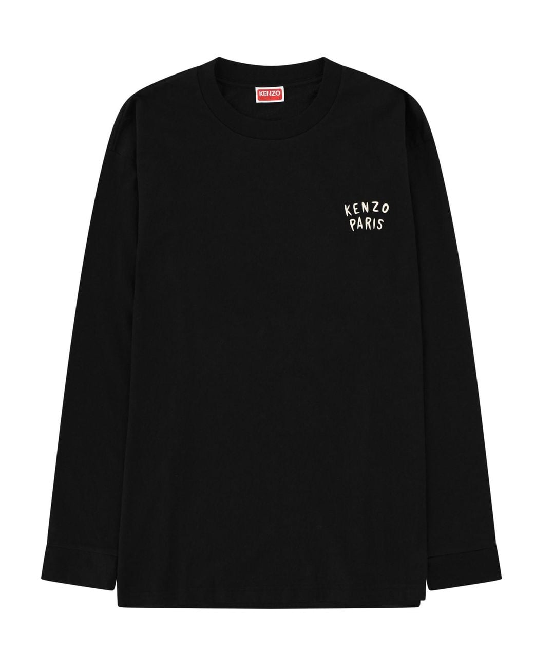 KENZO Black T-Shirt Boke Heart Cotton T-Shirts for men